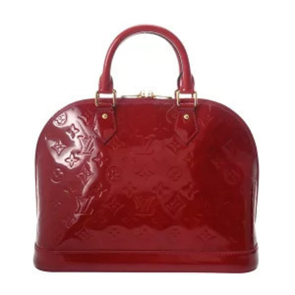 Louis Vuitton Monogram Vernis Alma Rouge Red Grenadine Handbag